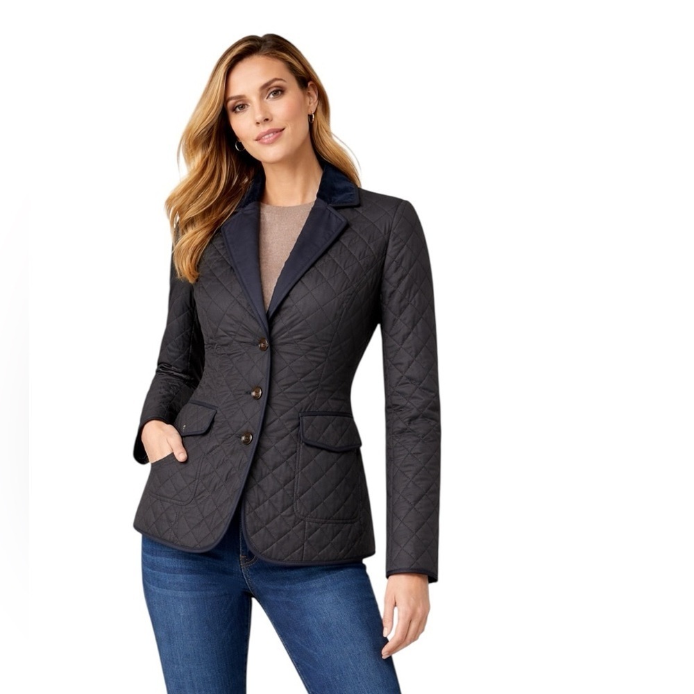 Ted Baker - Quilted Tailored Blazer Jacket Sz 2/US 6
